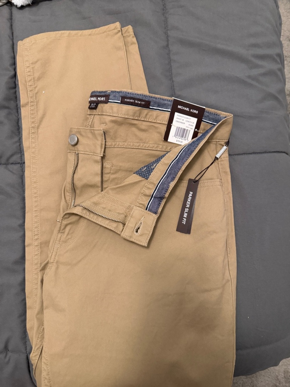 Michael Kors Men’s Khaki Slim Fit Chinos - Tan